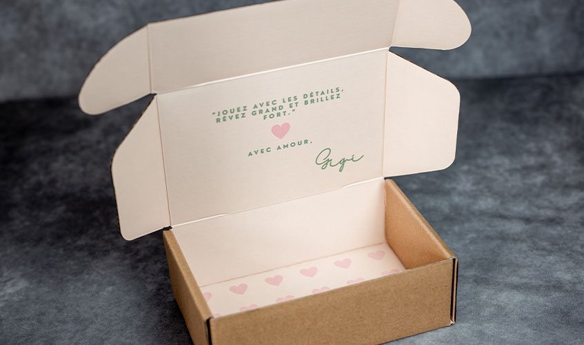 branded box opening